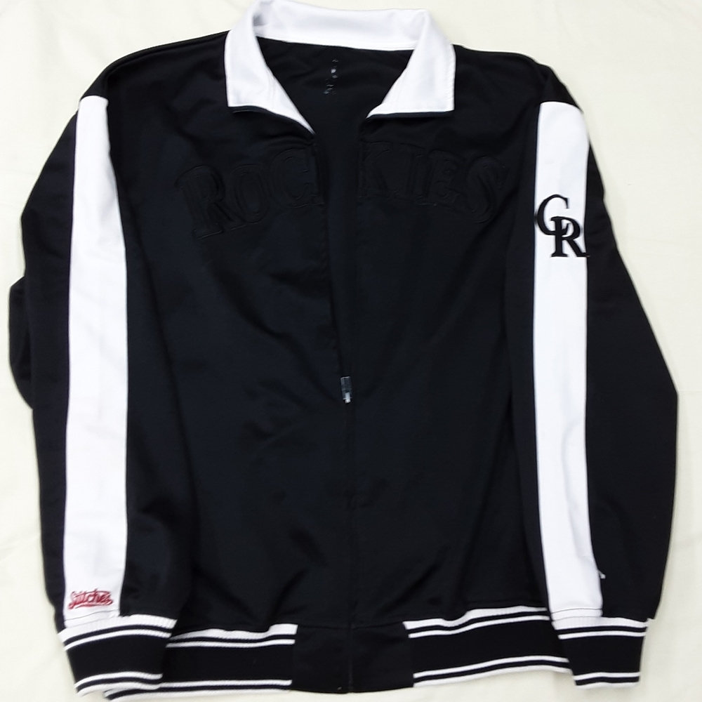 Stitches Colorado Rockies Track Style Jacket Men's XXL Used